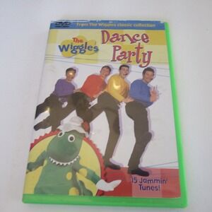 The Wiggles Dance Party DVD 2002 HIT Entertainment 15 Songs 40 Minutes Green Cas